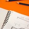 Sketch Pad 50 Sheet 6" X 8", Top Bound Spiral Sketchbook Drawing Pads, Sketching Paper Coloring Book for Artist Kids School, 1-Pack